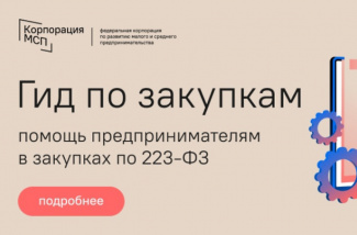 «Гид по закупкам» - центр помощи предпринимателям для участия в  закупках  по  Закону № 223-ФЗ