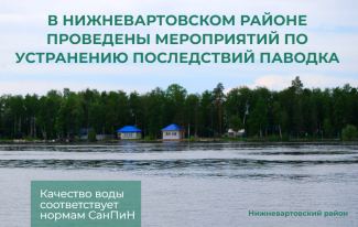 В НИЖНЕВАРТОВСКОМ РАЙОНЕ ПРОВОДЯТСЯ МЕРОПРИЯТИЯ ПО УСТРАНЕНИЮ ПОСЛЕДСТВИЙ ПАВОДКА