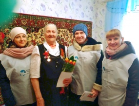 ВЕТЕРАНОВ ВЕЛИКОЙ ОТЕЧЕСТВЕННОЙ ВОЙНЫ ПОЗДРАВИЛИ С МЕЖДУНАРОДНЫМ ЖЕНСКИМ ДНЕМ