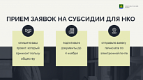 ПРИЕМ ЗАЯВОК НА СУБСИДИИ ДЛЯ НКО ОТКРЫТ