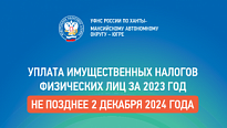 ОПЛАТИТЬ НАЛОГИ НУЖНО ДО 2 ДЕКАБРЯ 2024 ГОДА